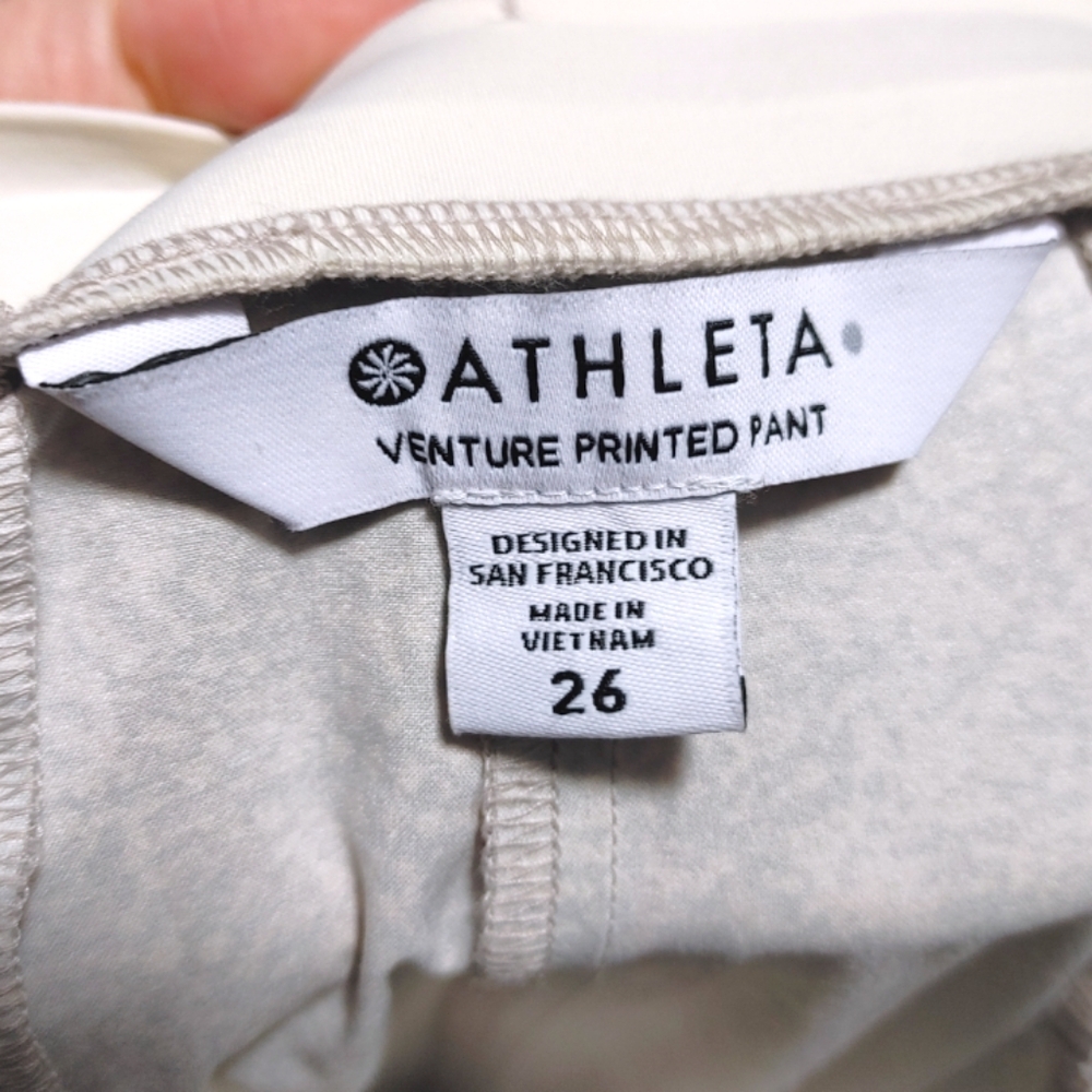 Athleta Venture Printed Pant Viper Grey Joggers Women's Plus Size 26 NWT - Picture 9 of 11
